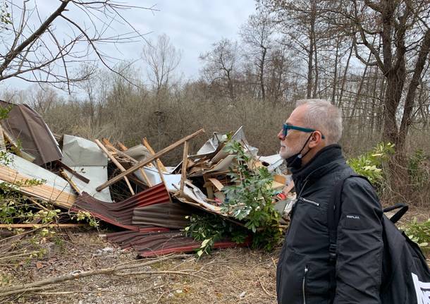 L’ex camping Sette Laghi dopo la demolizione delle roulotte e delle case mobili