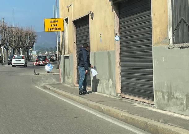 I preparativi per le modifiche viabilistiche in viale Borri e largo Flaiano