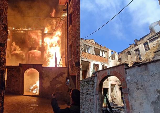 Incendio Arbizzo prima e dopo