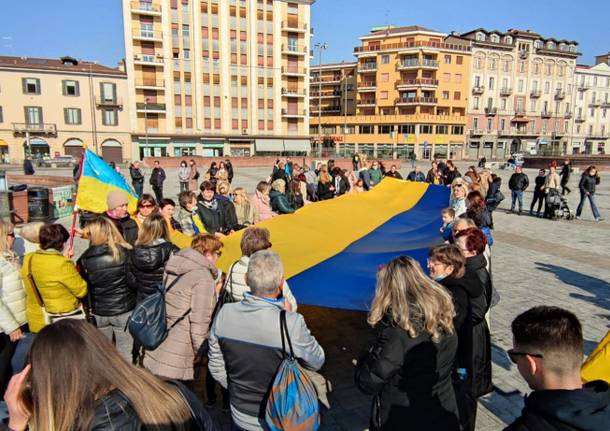 Manifestazione in piazza Repubblica per il popolo Ucraino 