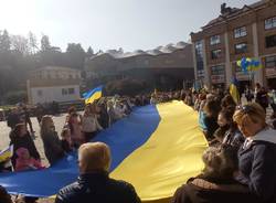 Manifestazione in piazza Repubblica per il popolo Ucraino 