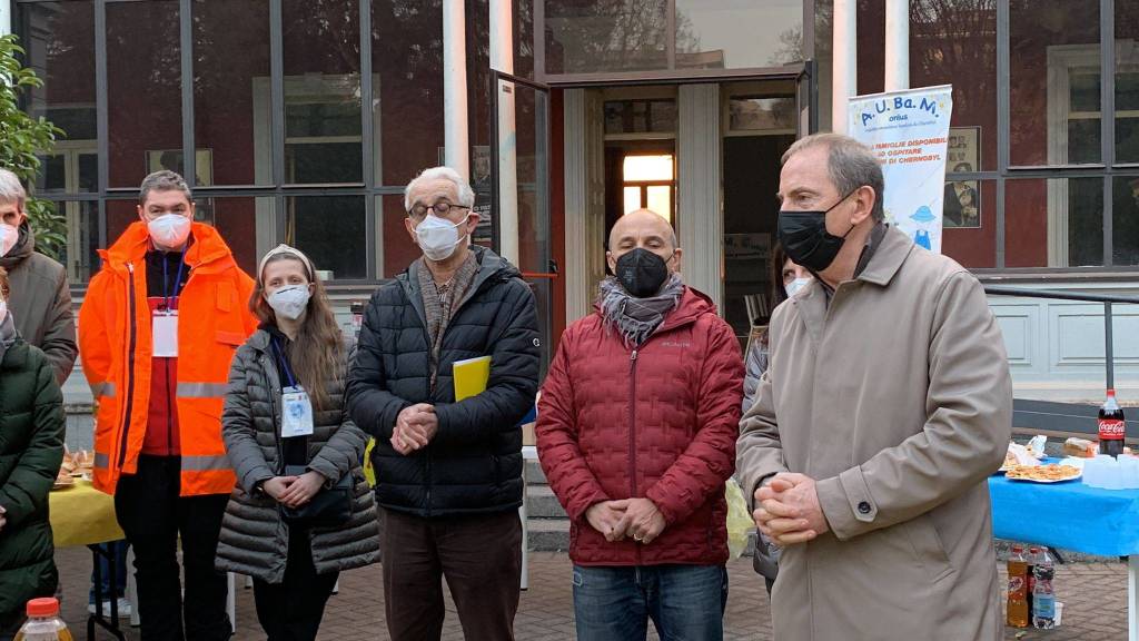 Sono arrivati i profughi ucraini accolti a Busto Arsizio da Aubam