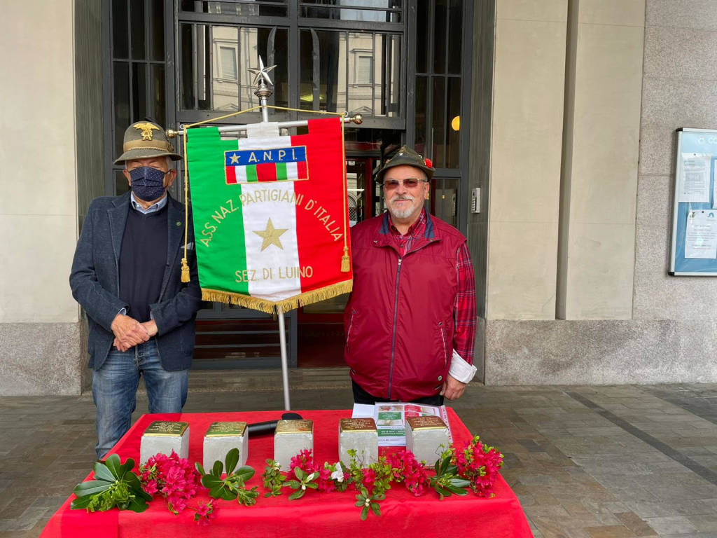 Cinque pietre d’inciampo inaugurate a Luino