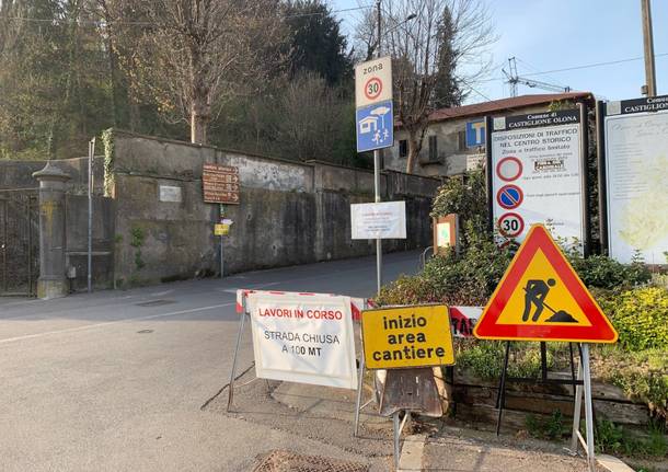 Castiglione Olona: i lavori in via Mazzini