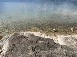 Il Lago Maggiore in siccità a Ispra