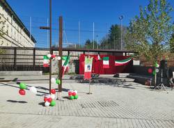 Inaugurazione piazza XXV Aprile a Gorla Minore 