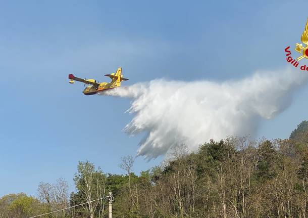 Incendio San Quirico sabato