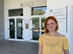 Kseniya-Oksana Zhukrovska  dottoranda ucraina nei laboratori di Biotecnologie microbiche 