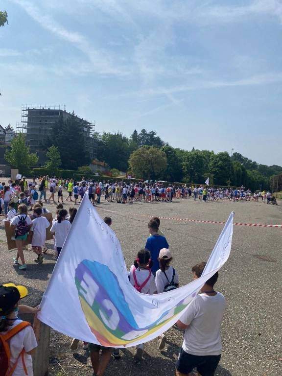 la marcia della pace degli studenti di Solbiate Arno