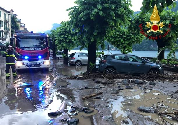 Maltempo nel Comasco, danni a Laglio