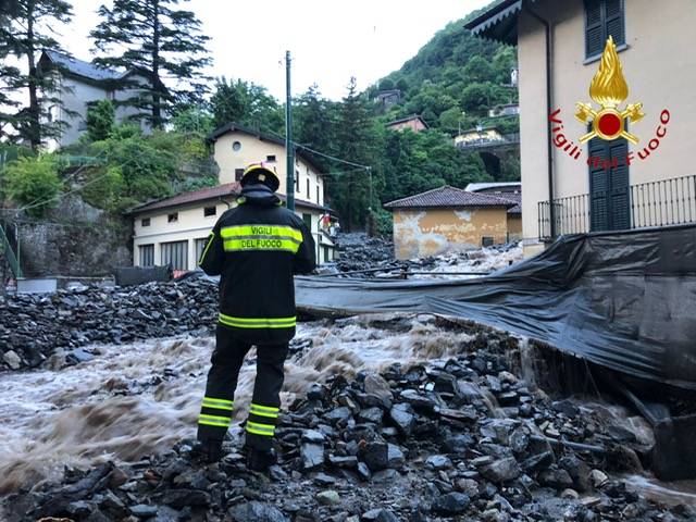 Maltempo nel Comasco, danni a Laglio