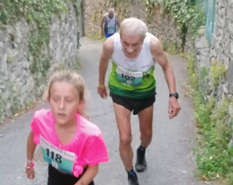 Angelo Cerello e Matilde 88 e 8 anni, amici di corsa