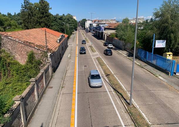 ciclabile viale Milano Gallarate