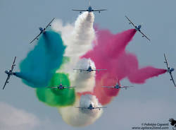 Le Frecce Tricolori sul Lago Maggiore nelle foto di Fabrizio Capenti