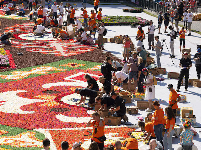 La meraviglia del Tapies De Fleurs a Bruxelles