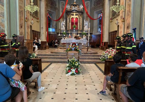 I funerali di Roberto Di Saverio a Crenna di Gallarate