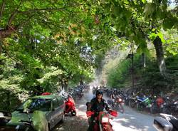 L'arrivo della motoadunata alpina e l'apertura della festa della montagna