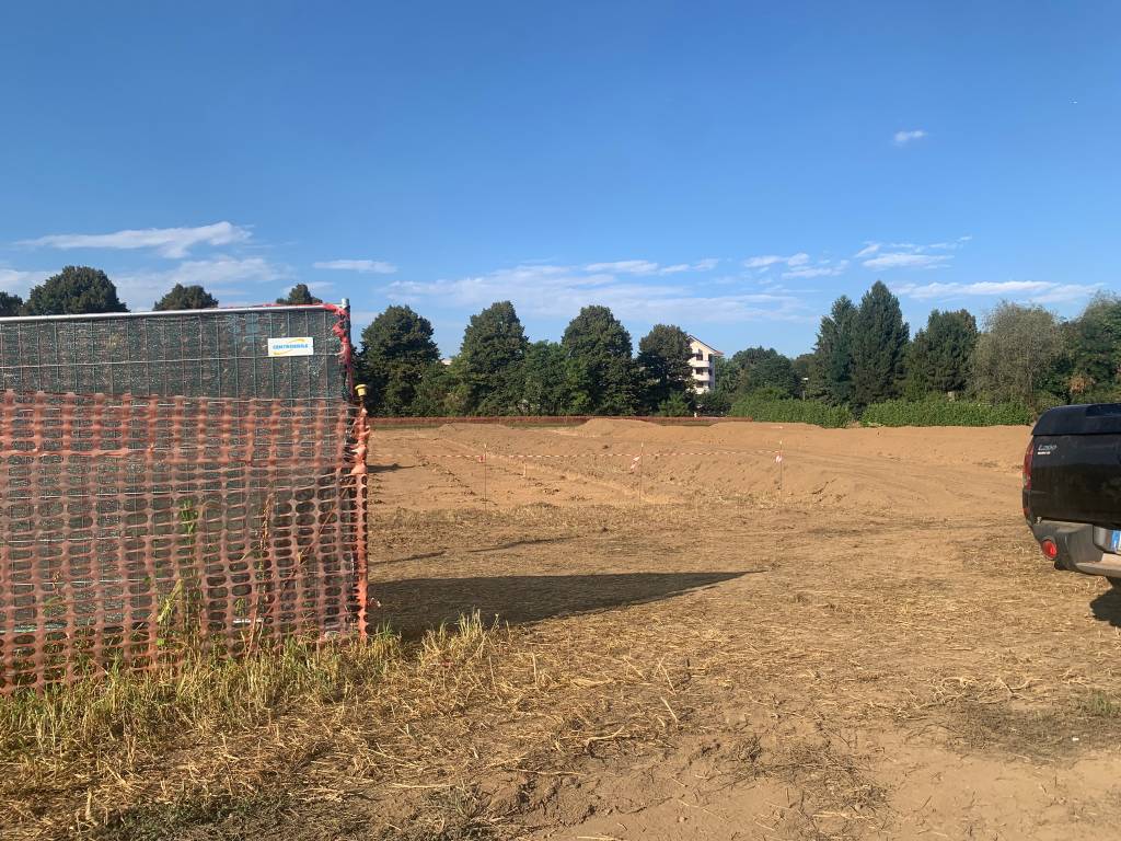 Il cantiere della ferrovia Gallarate-Malpensa