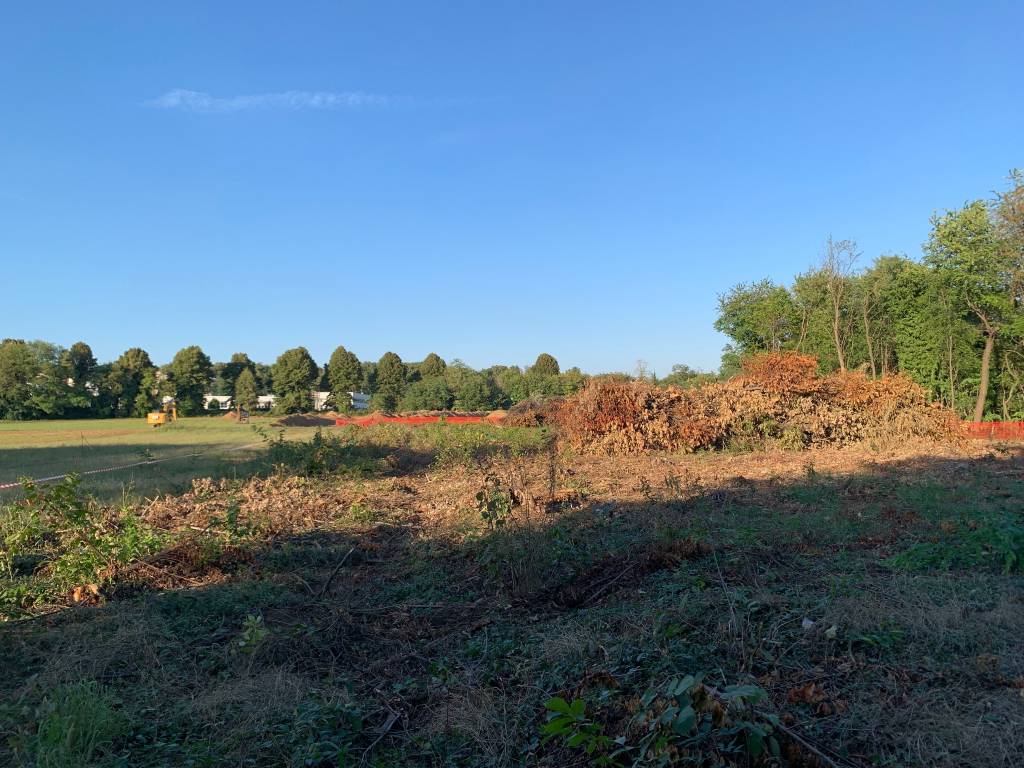 Il cantiere della ferrovia Gallarate-Malpensa