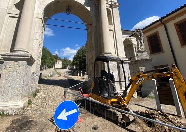 Lavori alla prima Cappella del sacro Monte