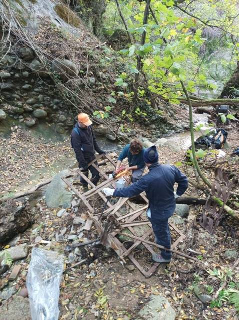 La pulizia del torrente Bustecche