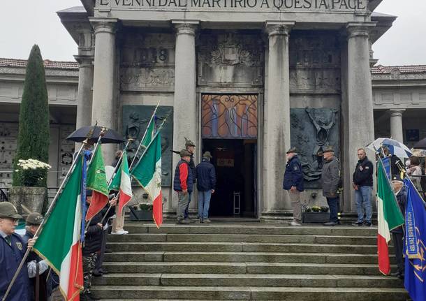 Commemorazione delle vittime di tutte le guerre al cimitero di Belforte a Varese