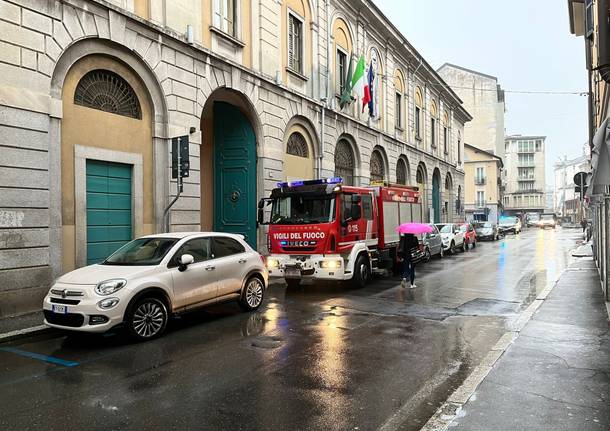 “Incendio” in centro a Gallarate