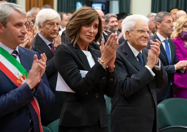 La visita del presidente Sergio Mattarella all'Università dell'Insubria