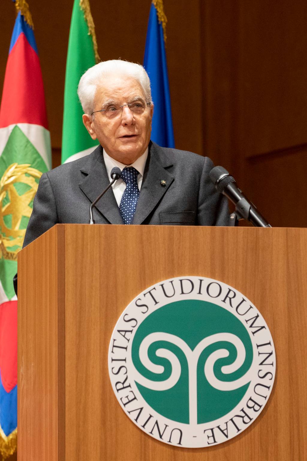 La visita del presidente Sergio Mattarella all'Università dell'Insubria