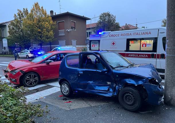 tre incidenti in. viale Stelvio nel pomeriggio del 16 novembre 2022