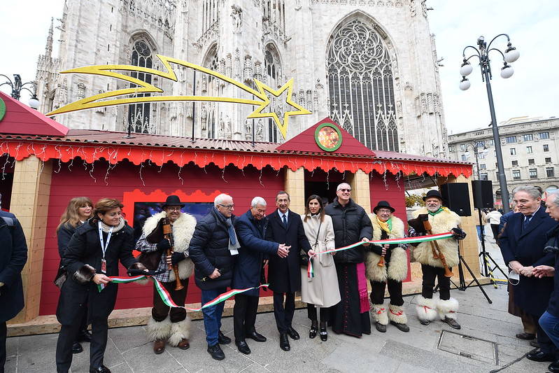 baite natalizie a Milano