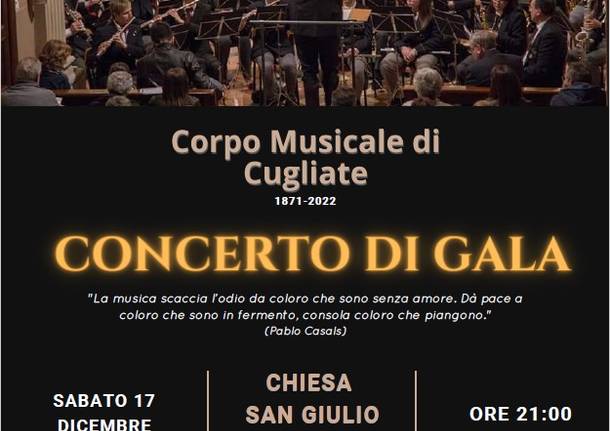 concerto di gala del corpo musicale di cugliate fabiasco