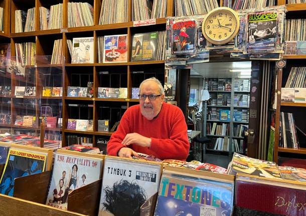 Paolo Carù negozio di dischi e libri di Gallarate 