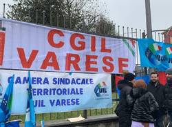 Presidio a Varese per lo sciopero generale 