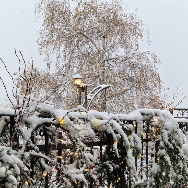 Risveglio con la neve al Sacro Monte