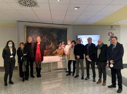 Un san Carlo seicentesco nella hall dell’ospedale di Varese