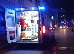 Vigili del fuoco e soccorritori nell'Oltrestazione a Legnano