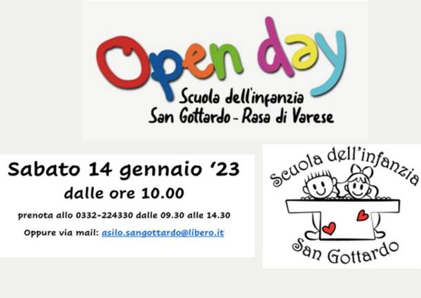 open day scuola infanzia San Gottardo Rasa Varese