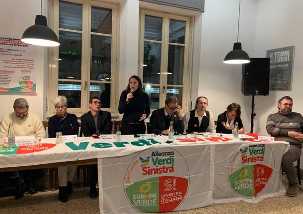 La presentazione della lista Verdi Sinistra a Varese