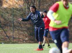 Gianluca Porro, il primo allenamento con il Città di Varese