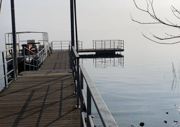Lago di Varese in secca