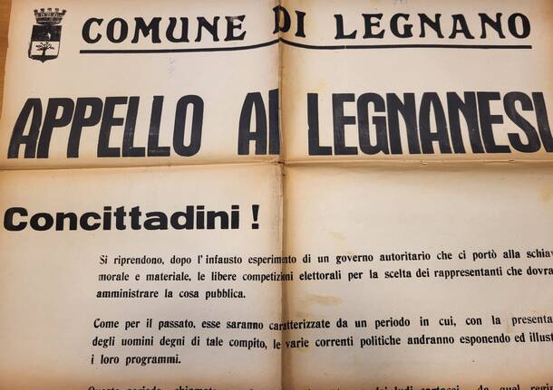 7 aprile 1946, Legnano elegge il primo consiglio comunale dopo la caduta del fascismo