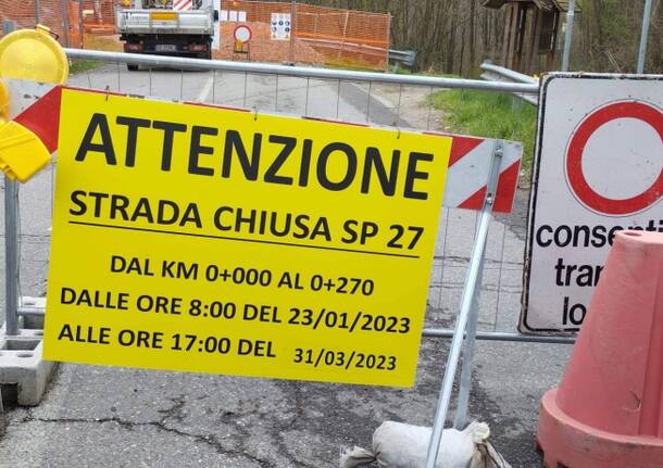 Il cantiere del ponte sullo Strona, 30 marzo 2023