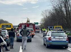 Scontro tra più auto in autostrada all’altezza dell’uscita di Legnano