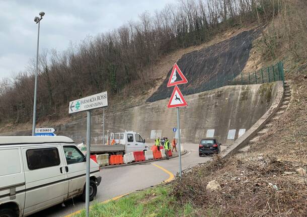 Vedano Olona - I lavori alla rotonda del Marone