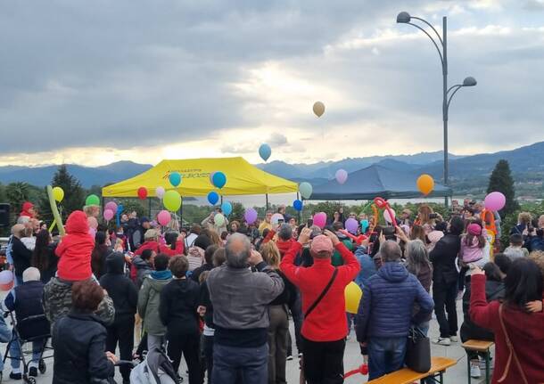 Palloncini di pace al Belvedere