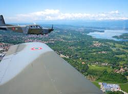 In volo con l'Aeronautica Militare sulla Provincia di Varese