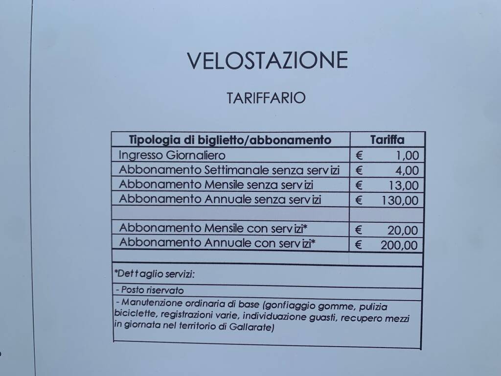 La Velostazione a Gallarate 