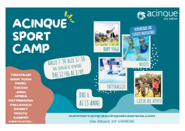 Acinque Sport Camp. Pronti per l’avventura - Bambini - Varese News