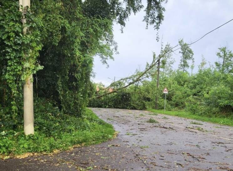 danni da maltempo a Samarate 